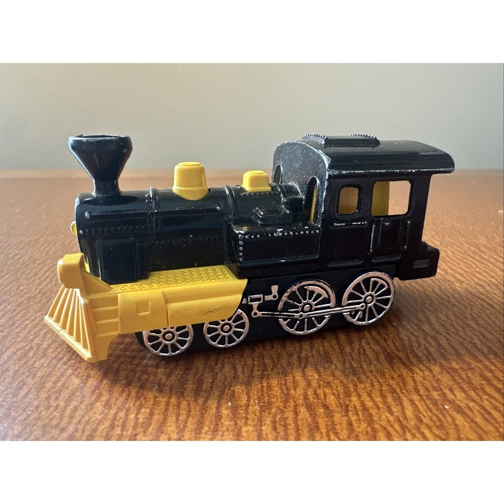 Majorette Western Train Yellow Black Sonic Flashers 2341 Diecast